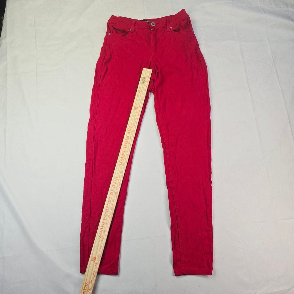 Redfox Skinny Jeans Women Size Large Red Stretch Five Pocket Casual Pants - Picture 3 of 11
